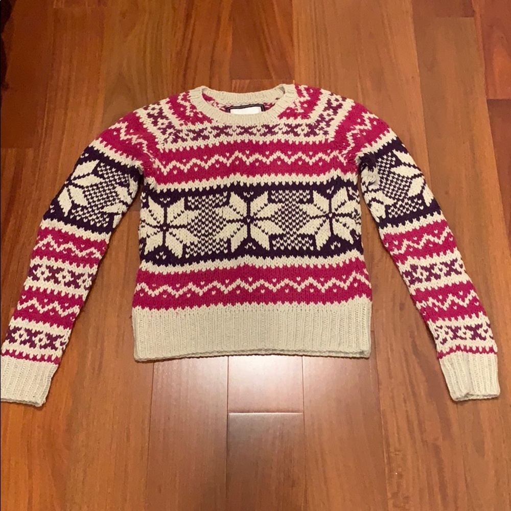American Eagle fairisle chunky sweater
